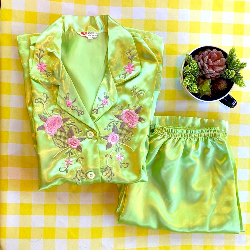 NWOT Satin Pajama Set